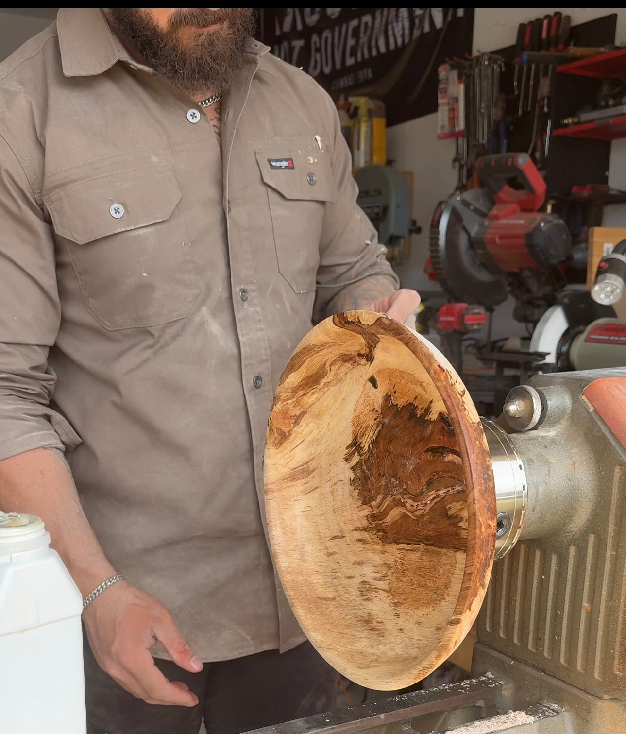 Red Oak Shallow Bowl